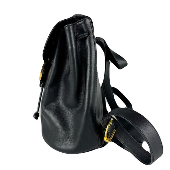 Salvatore Ferragamo Handbags - Salvatore Ferragamo Gancini Backpack Leather Black